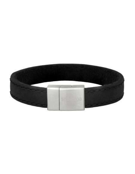 SON OF NOA | SON armbånd sort kalveskind 21cm 12mm