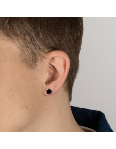 SON OF NOA | SON Rhd. sølv ørestik med onyx 1 stk.