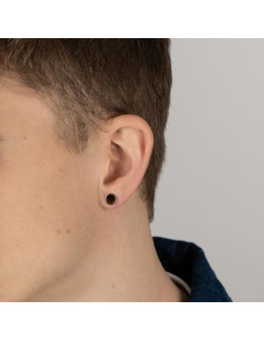 SON OF NOA | SON Rhd. sølv ørestik med tigerøje 1 stk.