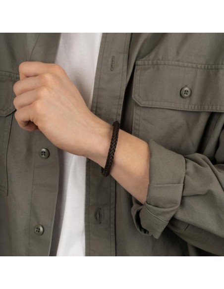 SON OF NOA | SON armbånd mørkebrun kalveskind 23cm