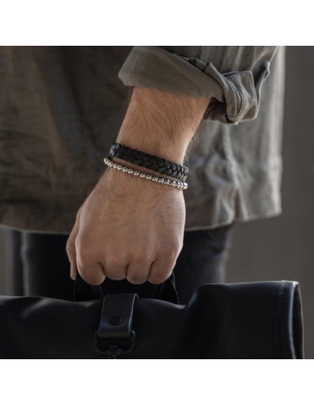 SON OF NOA | SON armbånd sort kalveskind 21cm SON OF NOA | SON armbånd sort kalveskind 21cm