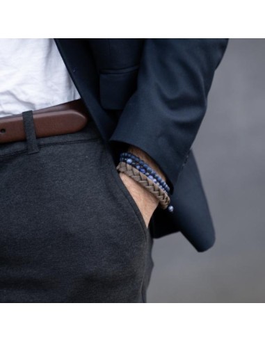 SON OF NOA | SON armbånd matt lapis 19cm - 25cm