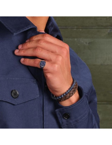 SON OF NOA | SON armbånd matt lapis 19cm - 25cm