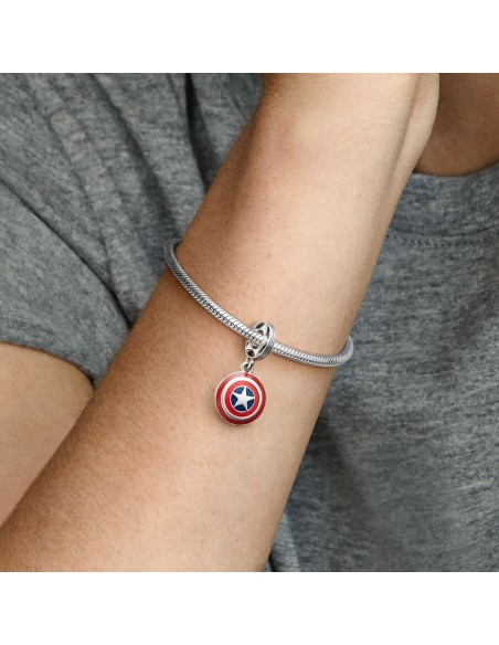 PANDORA | Marvel The Avengers Captain Americas Skjold Charm med vedhæng