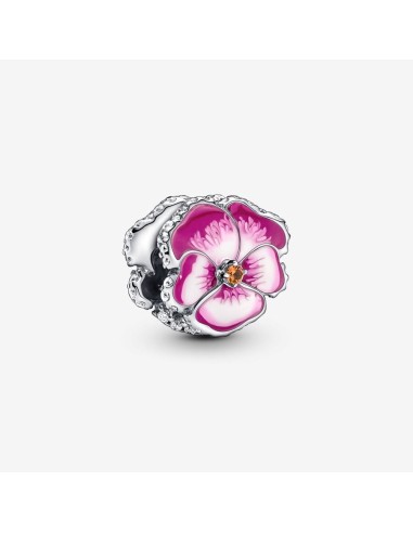 PANDORA | Pink Stedmoderblomst Charm