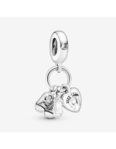 PANDORA | Sutteflaske & Babysko Charm med vedhæng PANDORA | Sutteflaske & Babysko Charm med vedhæng