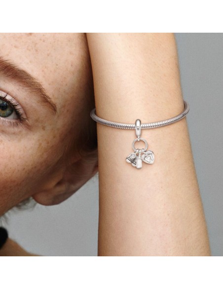 PANDORA | Sutteflaske & Babysko Charm med vedhæng PANDORA | Sutteflaske & Babysko Charm med vedhæng