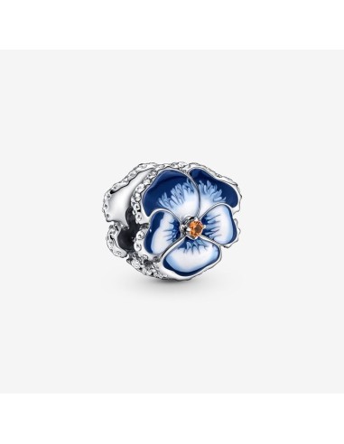 PANDORA | Blå stedmoderblomst Charm