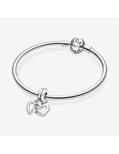 PANDORA | Forbundne Søsterhjerter Charm med todelt vedhæng