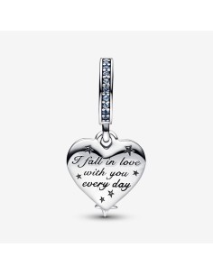 PANDORA | Kosmisk Stjerneskud Hjerte Charm med dobbelt vedhæng 2