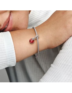 PANDORA | Rød Mariehøne Charm med vedhæng 2