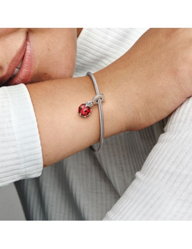 PANDORA | Rød Mariehøne Charm med vedhæng