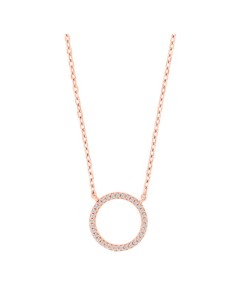 JOANLI NOR | Rosaforg cirkel vedhæng ANNANOR m/ kæde