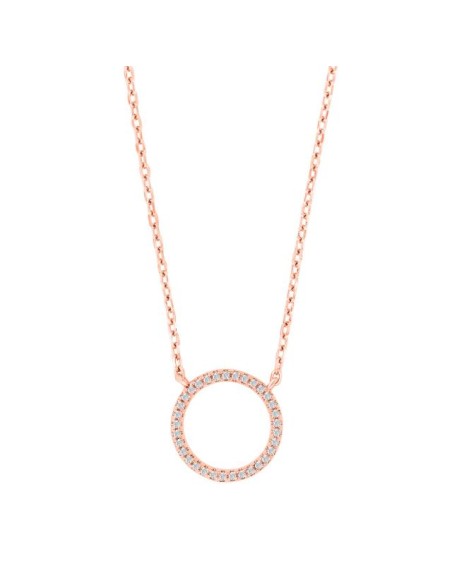 JOANLI NOR | Rosaforg cirkel vedhæng ANNANOR m/ kæde JOANLI NOR | Rosaforg cirkel vedhæng ANNANOR m/ kæde