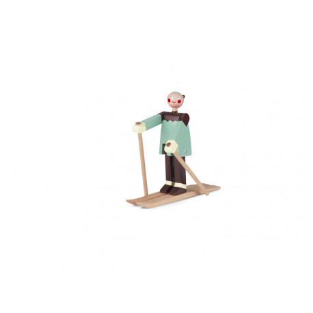 KAY BOJESEN - SKILØBER  DRENG BOJE - TRÆFIGUR I MALET BØG