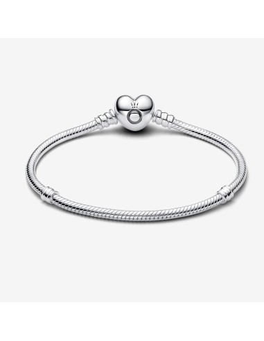 PANDORA | Moments Heart Clasp Slangekædearmbånd