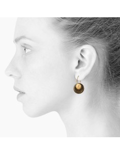 Scherning | Splash Duo Sort Øreringe 2