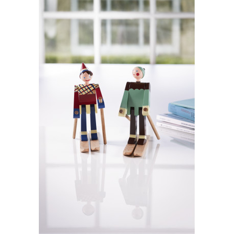 KAY BOJESEN - SKILØBER  DRENG BOJE - TRÆFIGUR I MALET BØG