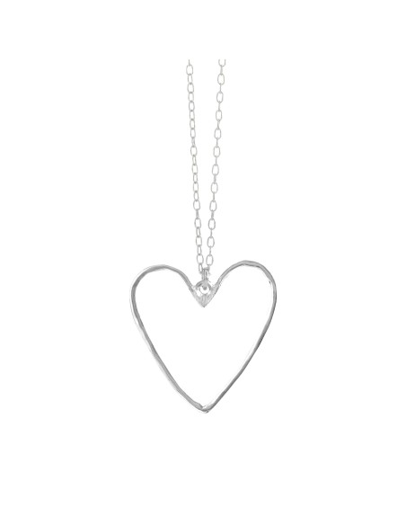 SUSANNE FRIIS BJØRNER | Sølv hjerte halskæde