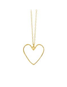 SUSANNE FRIIS BJØRNER | Forgyldt hjerte halskæde