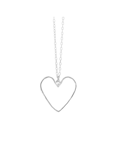 SUSANNE FRIIS BJØRNER | Sølv hjerte halskæde