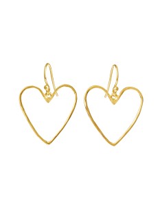 SUSANNE FRIIS BJØRNER | Forgyldt ørebøjle med hjerte