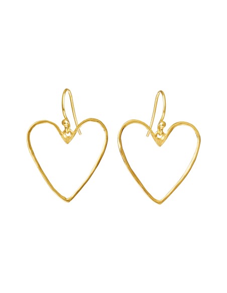 SUSANNE FRIIS BJØRNER | Forgyldt ørebøjle med hjerte