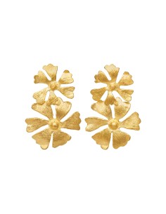 SUSANNE FRIIS BJØRNER | Forgyldt blomster ørestikker