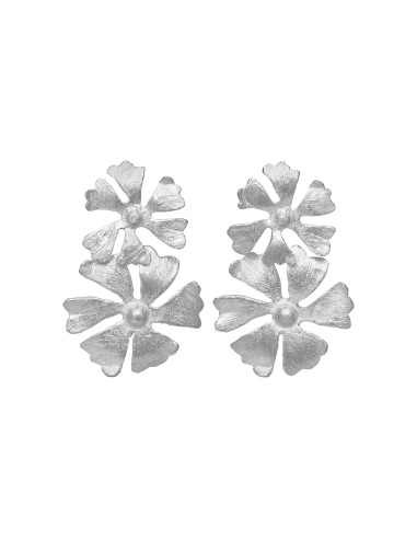 SUSANNE FRIIS BJØRNER | Sølv blomster ørestikker