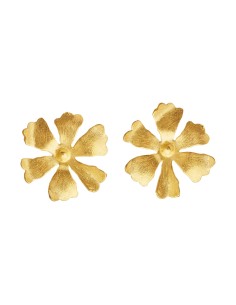 SUSANNE FRIIS BJØRNER | Forgyldt blomst ørestikker