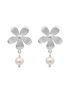 SUSANNE FRIIS BJØRNER | SUSANNE FRIIS BJØRNER | Sølv riflet blomster øreringe riflet blomster øreringe