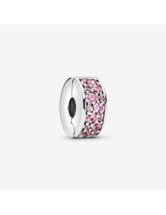 PANDORA | Pink Pavé Klemmeled