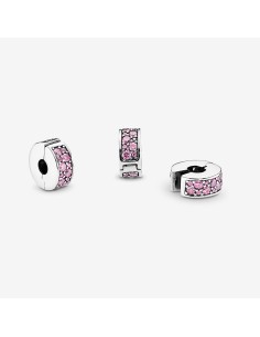 PANDORA | Pink Pavé Klemmeled 2