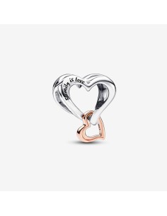 PANDORA | To-tonet Uendelighedshjerte-charm