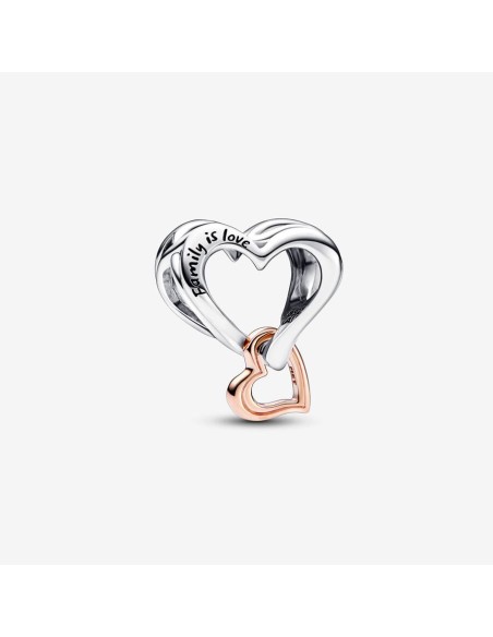 PANDORA | To-tonet Uendelighedshjerte-charm