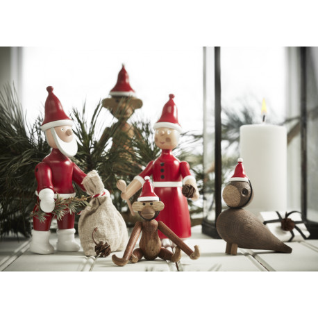 KAY BOJESEN - SKILØBER PIGE DATTI - TRÆFIGUR I MALET BØG