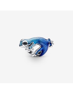 PANDORA | Metalblå Gekko charm