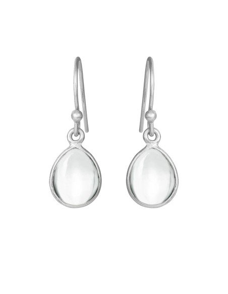 SUSANNE FRIIS BJØRNER | Øreringe i sølv med bjergkrystal