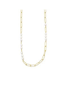 Susanne Friis Bjørner | Halskæde 45 cm, forgyldt sølv, rektangulære polerede led