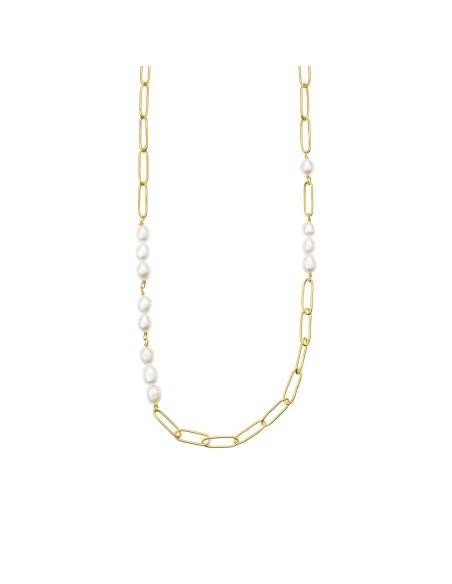 Susanne Friis Bjørner | Halskæde 45 cm, forgyldt sølv, rektangulære polerede led Susanne Friis Bjørner | Halskæde 45 cm, forgyldt sølv, rektangulære polerede led