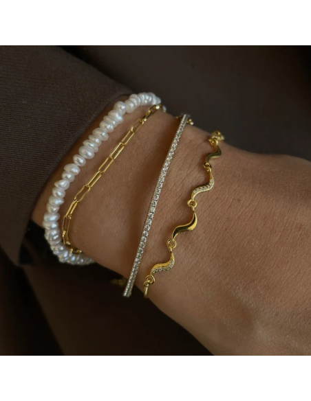 Nava Copenhagen | Kaia Armbånd Forgyldt Sølv