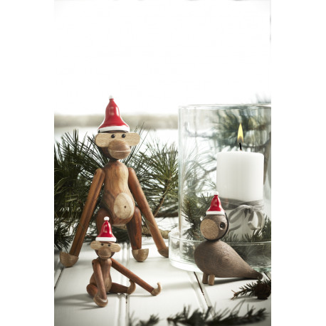 KAY BOJESEN - LILLE NISSEHUE - NISSEHUE I MALET BØG TIL KAY BOJESEN TRÆFIGURER