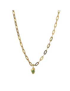 STINE A | GLIMPSE PENDANT WITH GREEN STONE 2