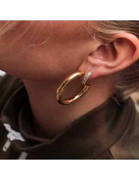 SISTIE | Aura - Hoops Large Forgyldt SISTIE | Aura - Hoops Large Forgyldt