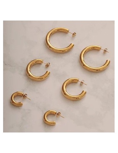 SISTIE | Aura - Hoops Large Forgyldt