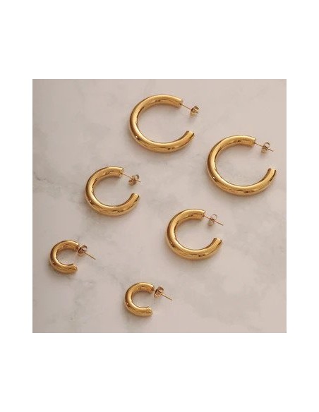 SISTIE | Aura - Hoops Large Forgyldt SISTIE | Aura - Hoops Large Forgyldt