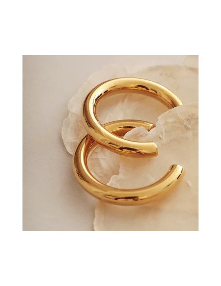 SISTIE | Aura - Hoops Large Forgyldt SISTIE | Aura - Hoops Large Forgyldt