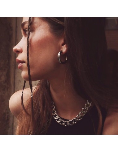 SISTIE | Aura - Hoops Medium Stål