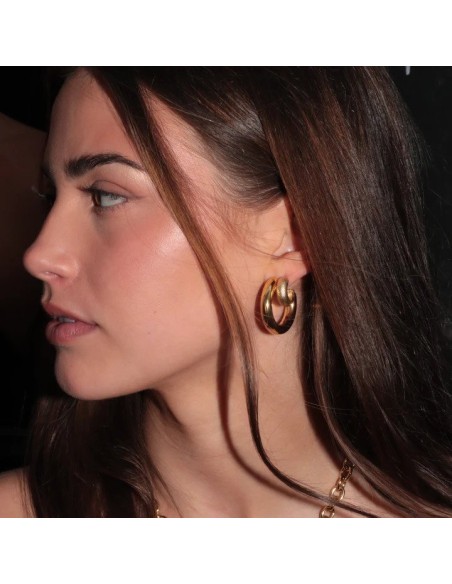 SISTIE | Aura - Hoops Medium Forgyldt