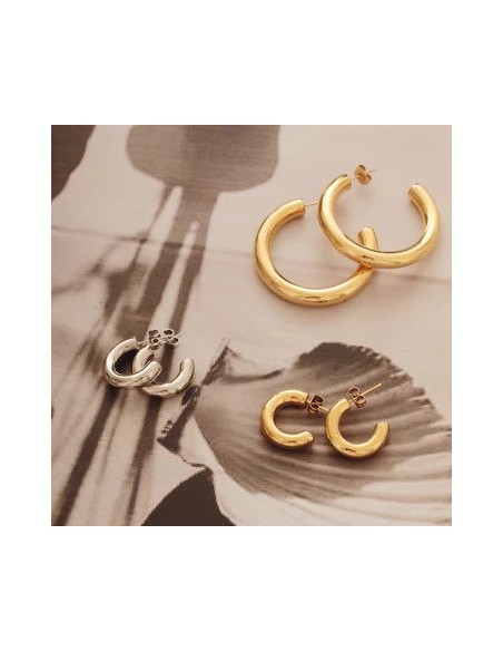 SISTIE | Aura - Hoops Small Stål